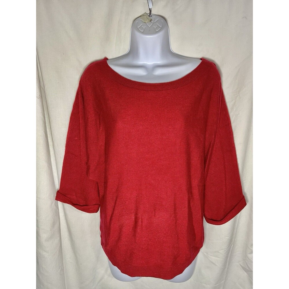 New York & Company SOHO Jeans Red Knit Sweater NWT Womens XS Dolman Sleeve
